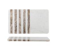 Bloomingville Planche à découper Novelle en marbre 38x22.5 cm Blanc