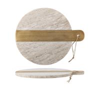 Bloomingville Planche à découper Villette en marbre 25x30.5 cm Naturel