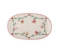 Bloomingville Plateau de service Yule 38.5x23 cm Blanc