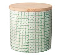 Bloomingville Pot avec Couvercle Carla - Couleur Ø 10 x H 10 cm, Vert, Céramique, Capacité 400 ML