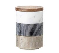 Bloomingville Pot avec couvercle Gatherings, couleurs multiples, marbre