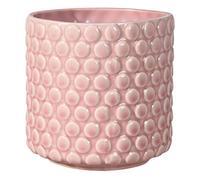 Bloomingville Pot de Fleur Dot - Pots de Fleurs décoratifs Couleur pour intérieur Style rétro créatif S (12,5 cm ø), Rose, Céramique