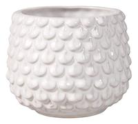 Bloomingville Pot de Fleur Pinecone - Pots de Fleurs décoratifs Couleur pour intérieur Style rétro créatif S (9,5 cm ø), Blanc, Céramique