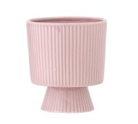 Bloomingville Pot de fleurs Ayleen - Rose - Avec pied - 12 x 12 cm