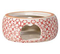 Bloomingville Réchaud à théière Carla Express - coloré ø 14,5 cm, Rouge, Céramique