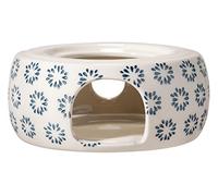 Bloomingville Réchaud à théière Kristina - coloré ø 14,5 cm, Bleu, Céramique