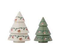 Bloomingville Sapin décoratif Yule. 2 pièces Beige-vert