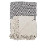 Bloomingville Sefanit Couvre-lit en Coton Gris, 160 x 130 cm (L/B)