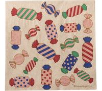 Bloomingville Serviettes Caramella 33x33 cm. paquet de 20 Rose
