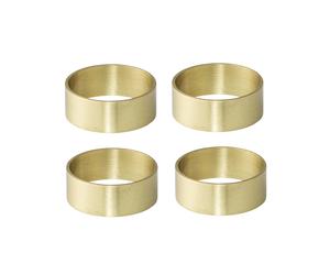Bloomingville Serviettes ronds Bloomingville - lot de 4 laiton