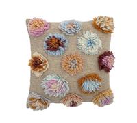 Bloomingville Somma Coussin en laine Bleu 50 x 50 cm