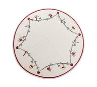 Bloomingville Tapis de sapin Yule Ø110 cm Rouge