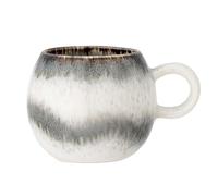Bloomingville Tasse Becher PAULA Gris Blanc Céramique 275 ml