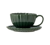 Bloomingville Tasse Latina 22 vec soucoupe Vert