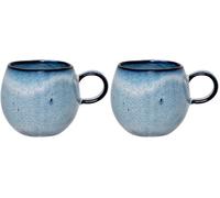 Bloomingville Tasse Sandrine, bleu, cramique (Lot de 2)
