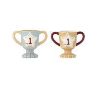 Bloomingville Tasse Trophy. lot de 2 Bleu