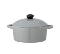 BLOOMINGVILLE - Thanos Serving Pot w/Lid, Grey, Stoneware (82057703)
