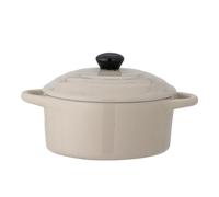 BLOOMINGVILLE - Thanos Serving Pot w/Lid - White Stoneware (82057704)