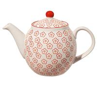 Bloomingville Théière Emma Rouge en céramique