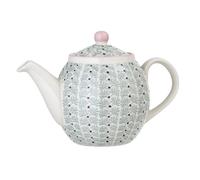 Bloomingville Théière Maya Céramique Vaisselle 1.2 Litre Turquois Pot Avec Capot