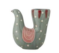Bloomingville Trudy Vase en faïence Vert 19 x 19 x 7,5 cm