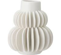 Bloomingville Vase blanc H=14cm Fleurs Halfdan Table Déco Céramique moderne Skandi