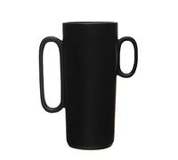 Bloomingville Vase décoratif avec poignées asymétriques Noir