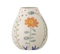 Bloomingville Vase EJA rond en céramique - Noir et blanc - 10 cm