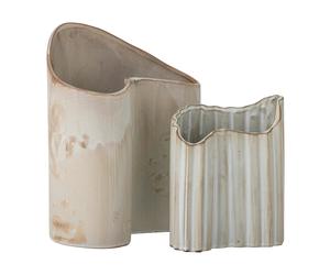 Bloomingville Vase Henaj 2 pièces Marron-beige