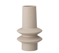 Vase en grès beige, rond, à poser, glaçure latex mat - Bloomingville, Isold - Ø13x22 cm