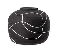 Bloomingville Vase Niza Noir en Terre Cuite