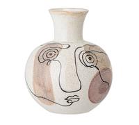 Bloomingville Vase peint à la main Bloomingville 22.5 cm Blanc