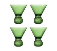 Bloomingville Verre à cocktail Corliss. lot de 4 Vert