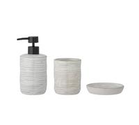 BLOOMINGVILLE - Winta Soap Dispenser Set, Nature, Stoneware (82057717)