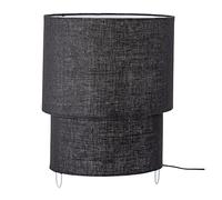 Bloomingville Zalt 82053243 Lampe de table en lin Noir 35 x 45 cm