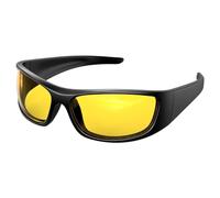 Bloomoak Lunettes de cyclisme polarisées pour homme et femme - Lunettes de course à pied légères - Protection contre le vent TR90 - Pour le tir, le golf, la pêche, la course à pied, jaune, Taille