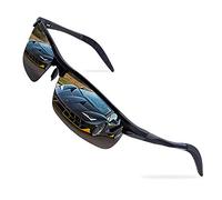 Bloomoak Lunettes de soleil polarisées de sport de conduite - Protection UV ultra légère - Convient pour hommes et femmes - Pour cyclisme, course à pied, pêche, golf