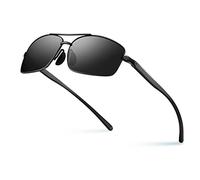 Bloomoak Lunettes de Soleil Polarisées Rectangulaires ultra Légères100% UV400 Préprotection Anti-reflet pour le shopping, la pêche, le camping, les voyages en plein air