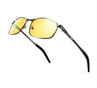 Bloomoak Lunettes de vision nocturne lunettes de vision nocturne polarisées - revêtement anti - éblouissement authentique | Protection UV 400 | conduite | pêche | tir | sports de plein air