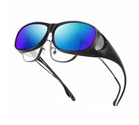 Bloomoak porte des lunettes pour hommes femmes - Lunettes de vue Wrap Around/Conduite/Anti-reflets/Protection uv400 / Informatique