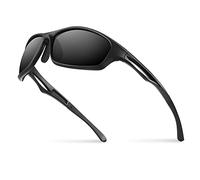 Bloomoak's Best Polarized Sports Sunglasses - For Cool Black/UV Protection/Shatterproof TR90 Frame - For Night Driving/Running/Cycling/Golf