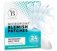 BLOOMORA Micro Crystal Pimple Patches, Patchs Anti-boutons Micro Avec Niacinamide et Acide Hyaluronique, Aide à Traiter les Imperfections à un Stade Précoce (24 Patchs) - GEN2
