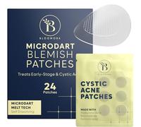 BLOOMORA Micro Crystal Pimple Patches, Patchs Anti-boutons Micro Avec Niacinamide et Acide Hyaluronique, Aide à Traiter les Imperfections à un Stade Précoce (24 Patchs)