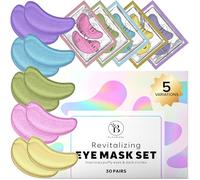 BLOOMORA Patch Yeux Anti Cernes (30 paires) | Masque Yeux avec Niacinamide et Acide Hyaluronique | Anti Poche Sous Les Yeux | Patchs Pour les yeux - Mix | Patch Anti Cernes Yeux