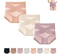 BloomPink Sous-vêtements anti-fuite, confort ultime, étanche et gainant, confortable et près du corps, 3 pièces - A, 3XL-9XL