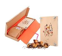 BloomPost BloomBotanical - Bulbes à fleurs "Tigridia pavonia" avec support en bois - Cultivez-les vous-même - Inspiré par la nature - Cadeau boîte aux lettres unique, Multicolore, L107