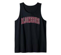 Bloomsburg Pennsylvania Souvenir College Style Texte Rouge Débardeur