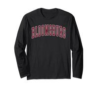 Bloomsburg Pennsylvania Souvenir College Style Texte Rouge Manche Longue