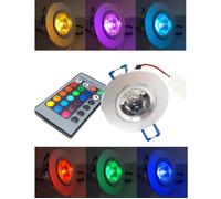 BLOOMWIN LED Spot Encastrable 5pcs RGB Multicolore Ampoule avec Telecommande 220V 16 Couleur Lampe Plafonnier Ronde pour Salon
