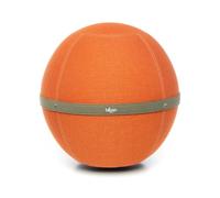 Bloon Siège Ballon Bureau Ergonomique | Anti Mal de Dos, Anti-dérapant, Anti-tâches & Ultra-résistant | Fait à la Main au Portugal | Couleur Mandarine | 55 cm